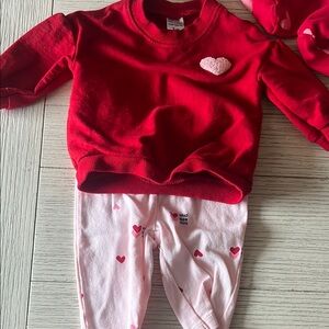 Red and Pink Heart Outfit